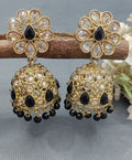 Polki Mehandi Jhumki Earring Sku 6582 rchiecreation