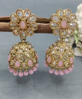 Polki Mehandi Jhumki Earring Sku 6582 rchiecreation