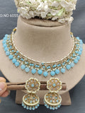 Polki Mehandi Necklace Set Sku 6055 rchiecreation