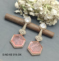 Moissanite Mehandi Earrings Sku KE 016 DK rchiecreation