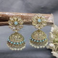 Polki Mehandi Jhumki Earring Sku 997 A3 rchiecreation