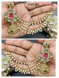 Polki Mehndi Bahubali Earring Sku-625 A4 rchiecreation