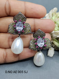 Cz Ad Victorian Tops & Stud Earring Sku AE 005 SJ rchiecreation