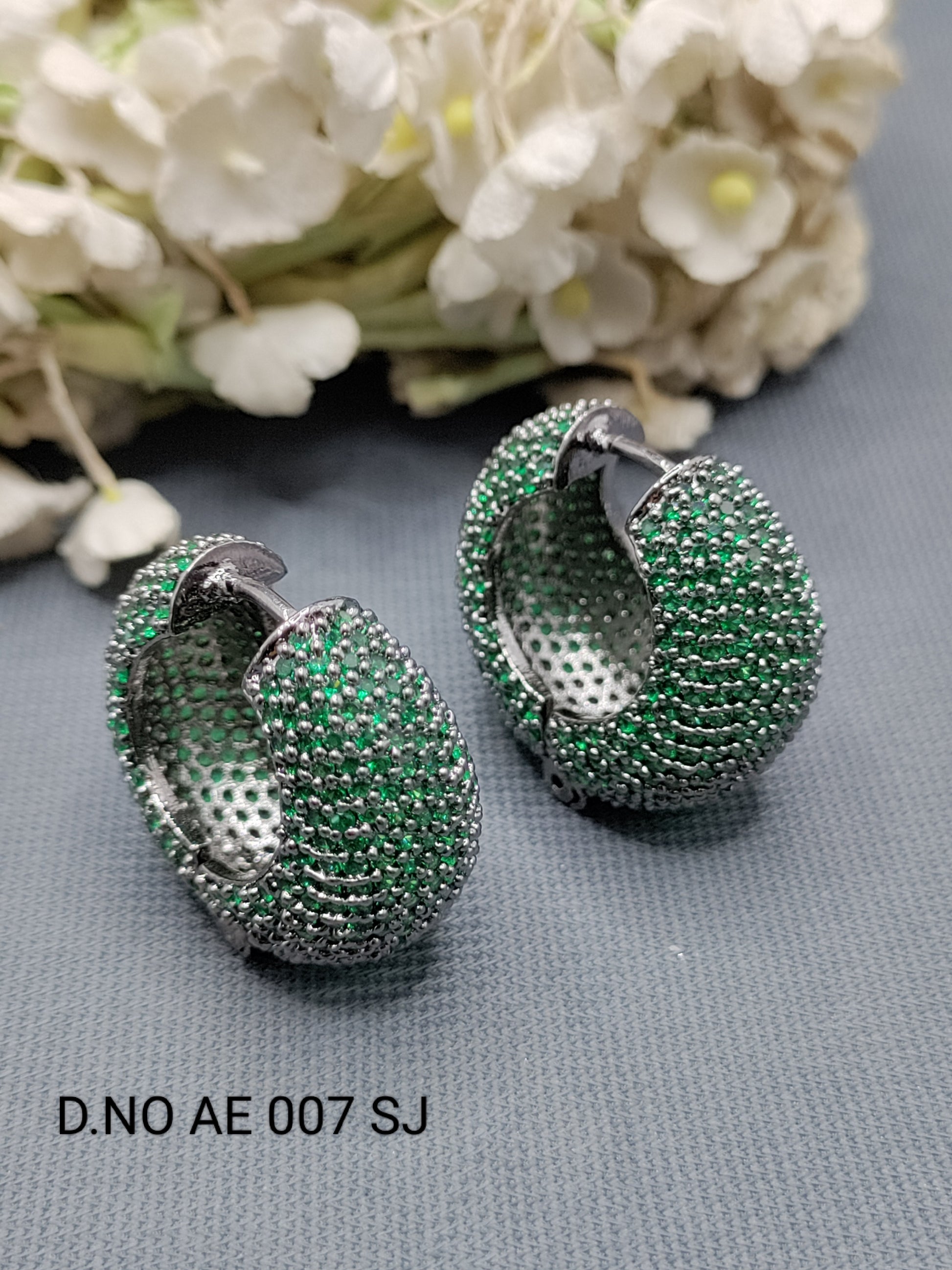Cz Ad Victorian Earrings Sku AE 007 SJ rchiecreation