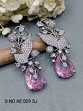 Cz Ad Rodium Earrings Sku AE 009 SJ rchiecreation