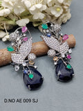 Cz Ad Rodium Earrings Sku AE 009 SJ rchiecreation