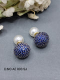 Cz Ad Victorian tops & Stud Earring Sku AE 003 SJ rchiecreation