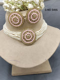 Polki Choker Necklace Mehndi Set Sku-5466 B1 rchiecreation