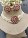 Polki Choker Necklace Mehndi Set Sku-5466 B1 rchiecreation