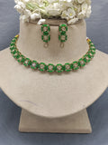 Polki Mehandi Necklace Set Sku 6602 rchiecreation