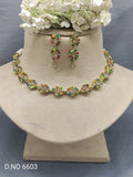 Polki Mehandi Necklace Set Sku 6603 rchiecreation