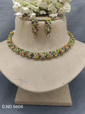Polki Mehandi Necklace Set Sku 6604 rchiecreation