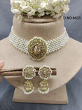 Polki Mehandi Chokar Necklace Set Sku 6621 rchiecreation