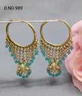 Mehandi pearl Bali Jhumki Sku 989 rchiecreation