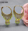 Mehandi pearl Bali Jhumki Sku 989 rchiecreation