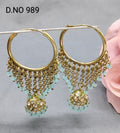 Mehandi pearl Bali Jhumki Sku 989 rchiecreation