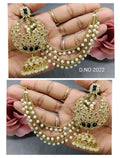 Polki Mehandi Bahubali Earring Sku-2022 A4 rchiecreation