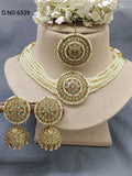 Polki Mehandi choker necklace set Sku 6539 B1 rchiecreation