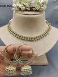 Polki Mehandi Necklace Set Sku 6524 B1 rchiecreation