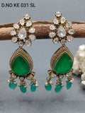Moissanite Mehandi Doublet Earrings Sku KE 031 SL rchiecreation