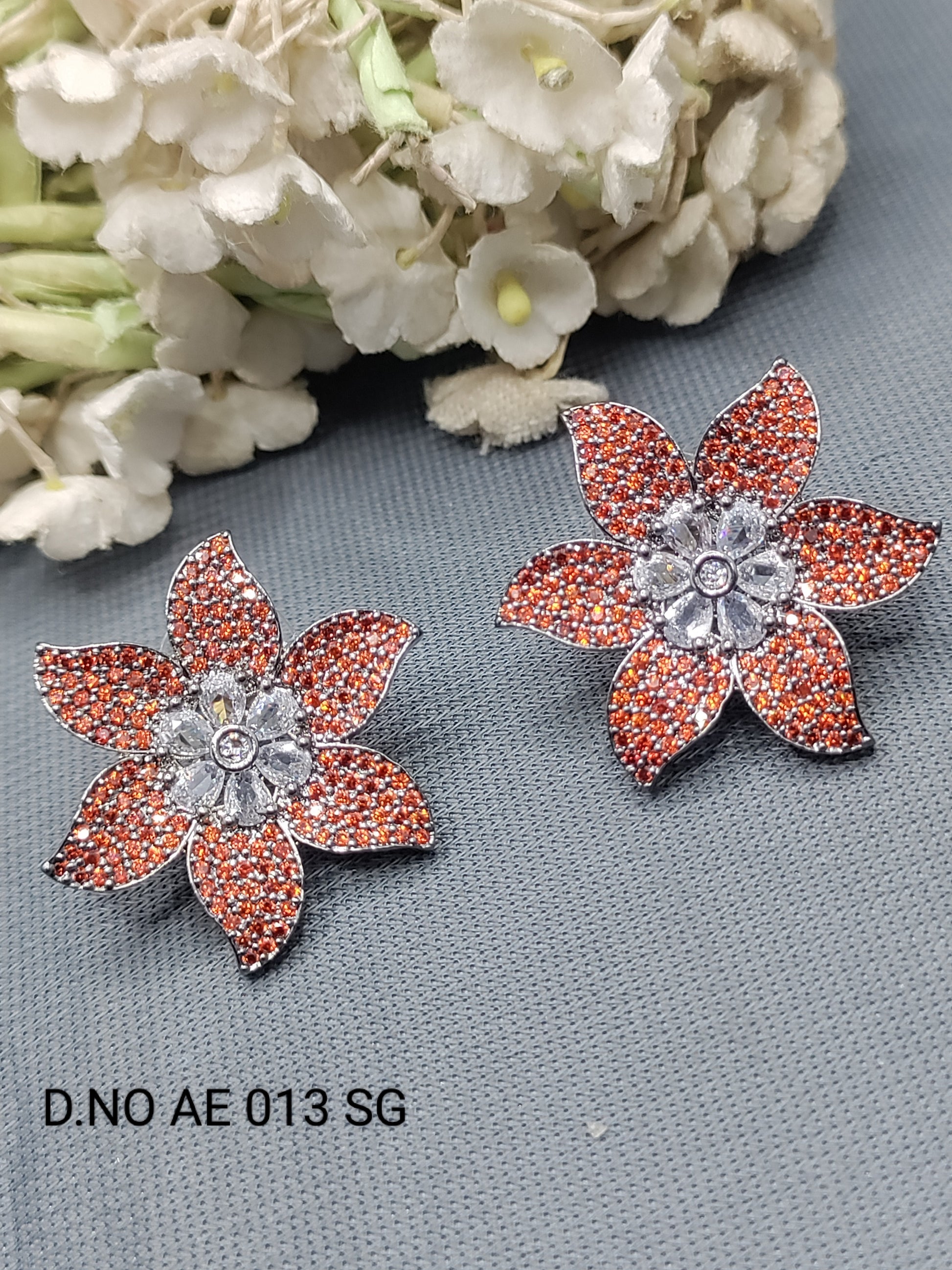 Cz Ad Victorian Earring Sku AE 013 SG rchiecreation