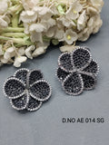 Cz Ad Victorian Tops & Stud Earrings Sku AE 014 SG rchiecreation
