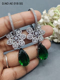 Cz Ad Rodium Earrings Sku AE 018 SG rchiecreation