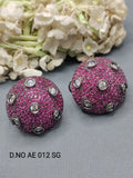 Cz ad Victorian Tops & Stud Earring Sku AE 012 SG rchiecreation