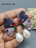 Cz Ad Victorian Earrings Sku AE 011 SG rchiecreation