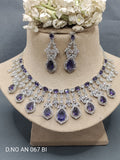 CZ Ad Rodiam Necklace AN 067 BI rchiecreation