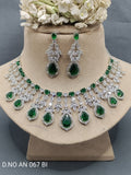 CZ Ad Rodiam Necklace AN 067 BI rchiecreation