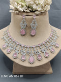 CZ Ad Rodiam Necklace AN 067 BI rchiecreation