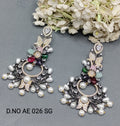 Cz Ad Victorian To Tone Earrings Sku  AE 026 SG rchiecreation