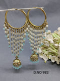 Mehandi Hoop Bali jhumki Earring Sku-983 E3 rchiecreation