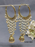 Mehandi Hoop Bali jhumki Earring Sku-983 E3 rchiecreation
