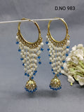 Mehandi Hoop Bali jhumki Earring Sku-983 E3 rchiecreation