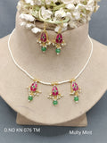 Kundan Golden Necklace Sku KN 076 TM rchiecreation