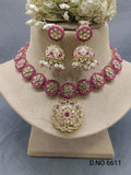 Polki Mehndi Necklace Set SKU 6611 rchiecreation