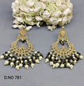 Polki Earring Mehndi Sku 781 E1 rchiecreation