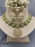 Polki Mehndi Necklace Set SKU 6611 rchiecreation