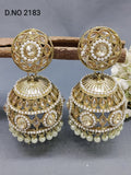 Polki Mehandi Jhumki Earring Sku 2183 rchiecreation