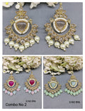 Polki Earring Mehandi Sku -896 rchiecreation