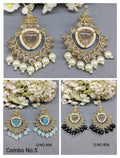 Polki Earring Mehandi Sku -896 rchiecreation