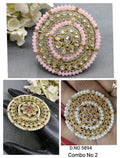 Polki Mehandi Finger Ring SKU 5894 rchiecreation