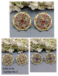 Polki Mehandi Tops & Stud Earring Sku 2154 E1 rchiecreation
