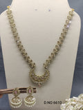 Polki Mehandi long Necklace Set Sku 6610 rchiecreation