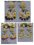 Polki Mehandi Earring Sku 1449 rchiecreation