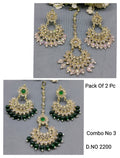 Polki Mehandi Earring &Tica Sku 2200 rchiecreation