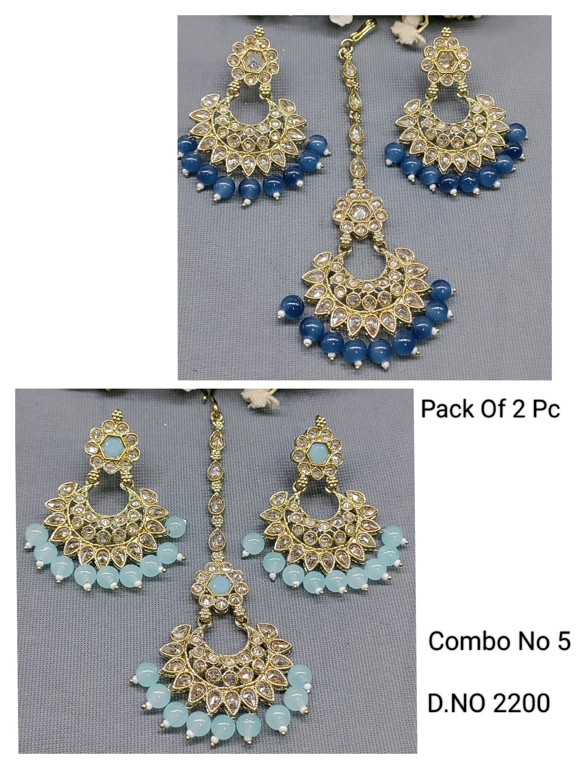 Polki Mehandi Earring &Tica Sku 2200 rchiecreation