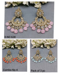 Polki Mehandi Earring Combo Sku 628 rchiecreation